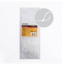 Хомут нейлоновый многоразовый 4x150 мм , белый (100шт в упак)  39081  STEKKER