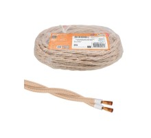 Ретро провод "Эко" 2х2,5 витой ГОСТ бежевый (10м)  SQ2801-0312  TDM
