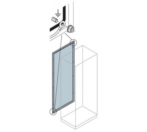 Стенка пер./зад.каб.секции 2000x300  EP2030K  ABB