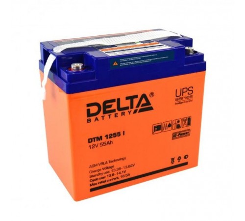 Акумуляторная батарея UPS серии DTM 1255 I 12В/55Ач  DTM 1255 I  DELTA