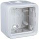 Plexo Arctic Антибактериальный Белый Монтажная коробка 1-ая для наружного монтажа IP55  070741  Legrand