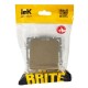 BRITE Выключатель 1-клавишный перекрестный 10А ВС10-1-3-БрШ шампань  BR-V13-0-10-K37  IEK
