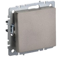BRITE Выключатель 1-клавишный проходной 10А ВС10-1-6-БрШ шампань  BR-V12-0-10-K37  IEK
