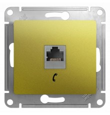 Glossa Фисташковый Розетка телефонная RJ11  GSL001081T  SE