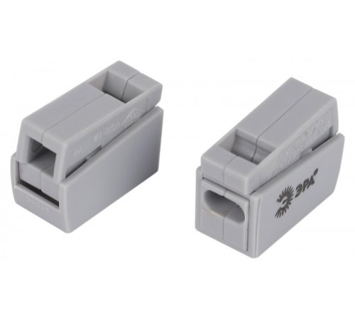 Клемма  NO-225-462 быстрозажимная 221-112 для светильников 2 полюса 0.5-2.5мм2 (упаковка 3 шт.)  Б0067990  ЭРА