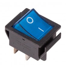 Выключатель клавишный 250V 16А (4с) ON-OFF синий  с подсветкой (RWB-502, SC-767, IRS-201-1)   36-2331-1  REXANT