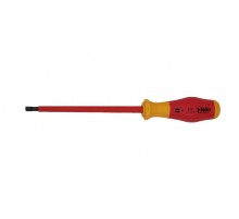 Отвертка диэлектрическая шлицевая SL6,5x1,2x150  91306590  Felo