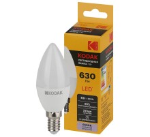 Лампа светодиодная B35-7W-865-E14 7Вт свеча холодный дневной свет  Б0057625  Kodak