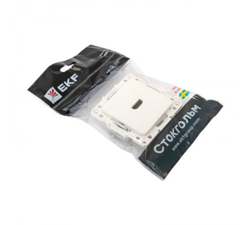 Стокгольм Механизм розетки HDMI белый  EYA00-327-10  EKF