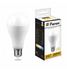 Лампа светодиодная LB-100 (25W) 230V E27 2700K A65  25790  FERON