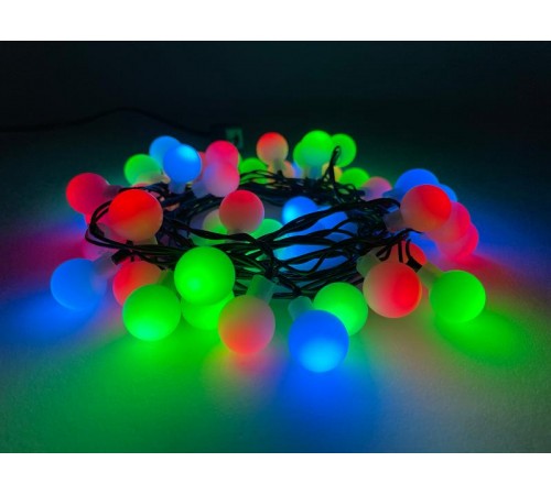 Гирлянда светодиодная  Нить Шарики d18мм, 5 м мультиколор,  ENIN - 18BM   220V, IP20 (36/648)  Б0047968  ЭРА