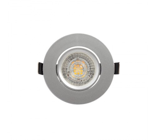 Светильник светодиодный встраиваемый DK3020-CM , IP20, 10Вт, GU5.3, LED, серый, пластик  DK3020-CM  DENKIRS