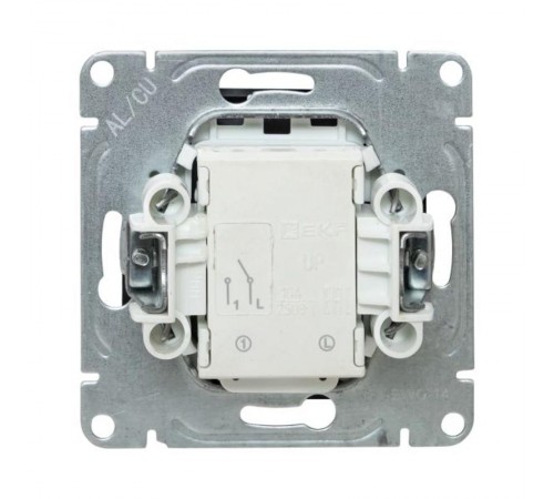 Механизм выключателя, одноклавишный, с подсветкой, графит Эпика  UP1-SWG-14 EKF