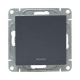 Механизм выключателя, одноклавишный, с подсветкой, графит Эпика  UP1-SWG-14 EKF