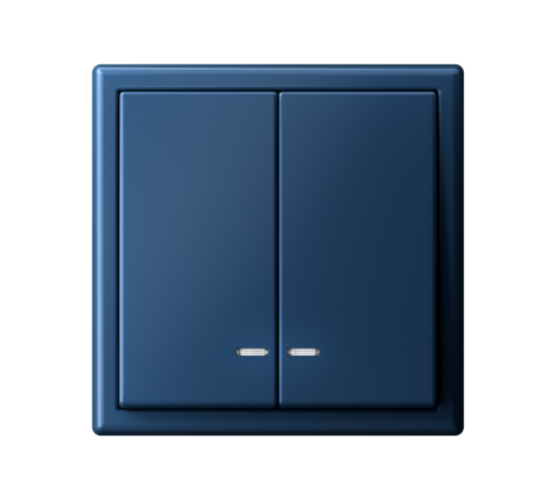 ArtGallery Аквамарин Выключатель 2-клавишный с подсветкой, сх.5а, 10АХ, механизм  GAL001153  SE