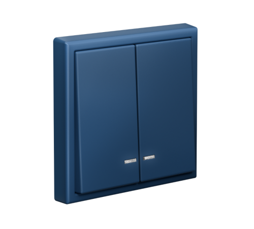 ArtGallery Аквамарин Выключатель 2-клавишный с подсветкой, сх.5а, 10АХ, механизм  GAL001153  SE