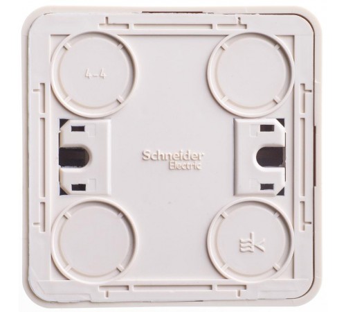 Этюд Кремовый О/У Переключатель 1-клавишный с подсветкой  BA10-007K  SE