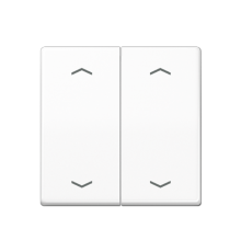Клавиша для KNX кнопки, 2 группы с символами "стрелки"; дюропласт; белый  AS102PWW  Jung
