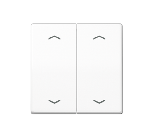 Клавиша для KNX кнопки, 2 группы с символами "стрелки"; дюропласт; белый  AS102PWW  Jung