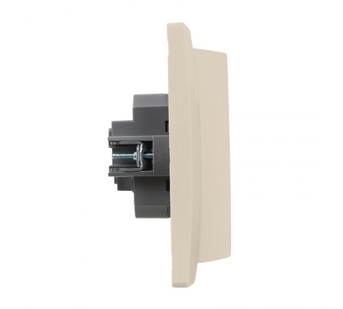 Etika Слоновая кость Розетка 2-ая с заземлением со шторками в сборе 16А 250В винтовые зажимы  672373  Legrand