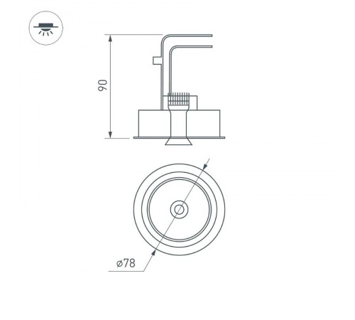 Светильник CL-SIMPLE-R78-9W Day4000 (BK, 45 deg)  026871  Arlight