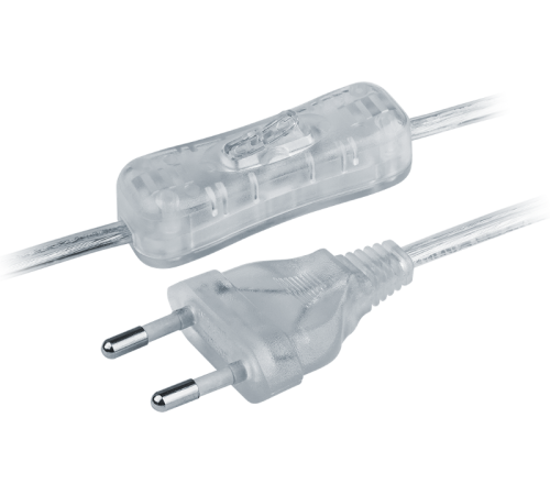 Шнур 61 723 NPS-FS-170-2x0.5-TR 1.7м с выкл. прозрачный 61723 Navigator