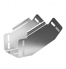 Угол вертикальный внутренний 45 градусов Стандарт INOX (AISI 304) 100х80  PR16.3143  Промрукав