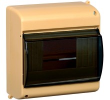 Корпус пластиковый навесной на 6 модулей КМПн 2/6 146х136х83мм IP30 сосна с прозрачной крышкой KREPTA 3  MKP42-N-06-30-09-S  IEK