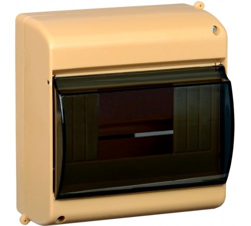 Корпус пластиковый навесной на 6 модулей КМПн 2/6 146х136х83мм IP30 сосна с прозрачной крышкой KREPTA 3  MKP42-N-06-30-09-S  IEK