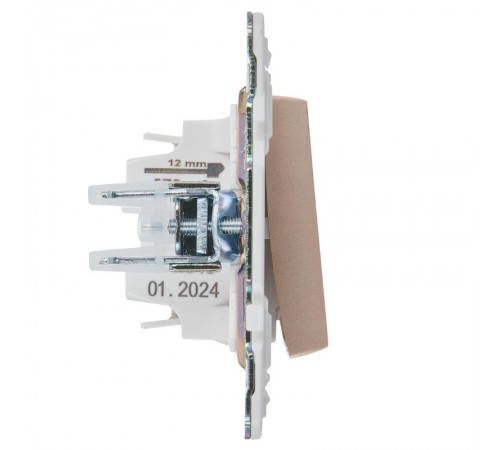 SKANDY Выключатель 1-клавишный с индикацией 10А SK-V07Sa песочный  SK-V10-1-10-K98  IEK