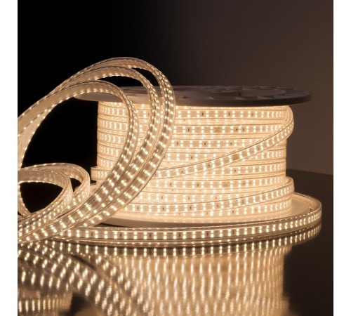 Лента светодиодная LS011 220V 18W 180Led 2835 IP65, 50 м, белый, двухрядная без проводов  a041110  Elektrostandard