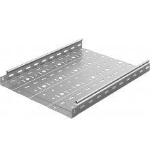 Металлический лоток перфорированный 400х50х3000, толщ. 1,0 мм, гор. цинк, 314450  ЛПМЗТ-400х50х3000-1,0-ГЦ   Ostec
