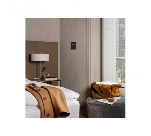 Сенсорный 6-кл выключатель без маркировки, алюминий  8000661-093  Simon