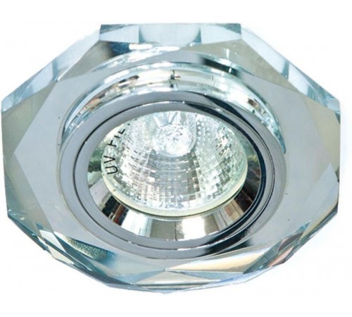 Светильник точечный встраиваемый под лампу 8020-2 MR16 50W G5.3 серебро, серебро/ Silver-Silver  19701  FERON