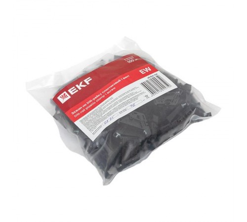 Зажим на дин-рейку пластиковый EW EKF PROxima  ahdw-ew  EKF