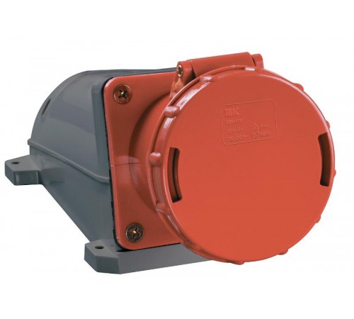 Розетка 134 стационарная 3Р+РЕ 63А 380В IP54  PSR12-063-4  IEK