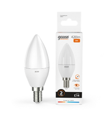 Лампа светодиодная LED 6Вт E14 220В 3000К Elementary свеча  33116  Gauss