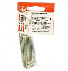Гвоздь финишный оцинк. 2,0х60 (60 шт) - пакет ( 0,096 кг)  108070  Tech-KREP