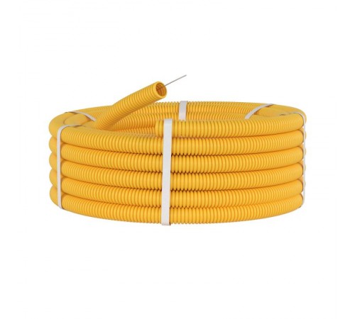 Труба ПВХ гибкая гофр. д.20мм,лег.желтая  91920Y  DKC