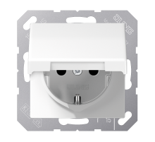 SCHUKO®-розетка 16 A / 250 B ~ с крышкой AS1521KLWW Jung