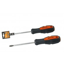 Отвертка шлицевая двухкомпонентная, CR-V тип SL3.0x75, серия "Алмаз"  SQ1006-1001  TDM