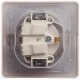Glossa Белый Розетка с заземлением со шторками с крышкой, IP44 (в сборе с рамкой)  GSL000148  SE