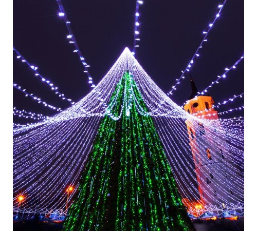 Светодиодная гирлянда ARD-STRING-CLASSIC-10000-BLACK-100LED-STD GREEN (230V, 7W)  025800  Arlight