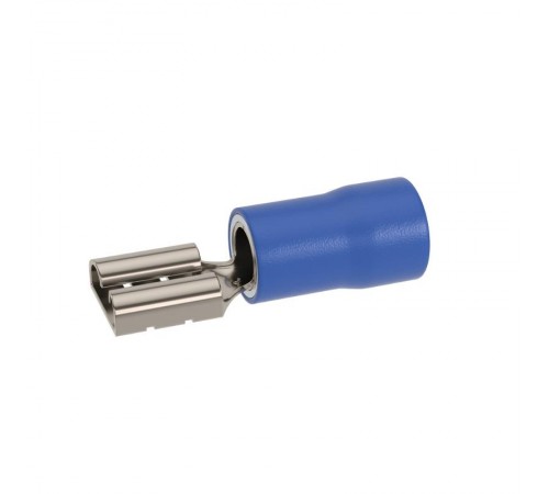 Наконечник-разъем плоский, розетка 4.8x0.5, изолированный фланец, для кабеля сечением до 2.5кв.мм  IFCS-2.5-4.8-5  DKC