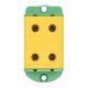 Клемма силовая вводная двойная КСВ 16-95 желто-зеленая EKF PROxima  plc-kvs2-16-95-y-green  EKF