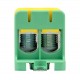 Клемма силовая вводная двойная КСВ 16-95 желто-зеленая EKF PROxima  plc-kvs2-16-95-y-green  EKF
