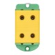 Клемма силовая вводная двойная КСВ 16-95 желто-зеленая EKF PROxima  plc-kvs2-16-95-y-green  EKF
