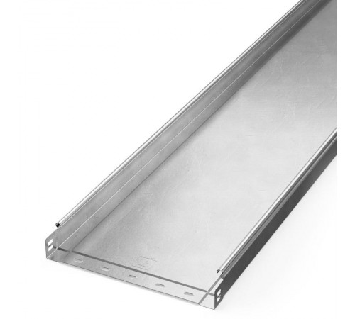 Лоток неперфорированный Стандарт INOX (AISI 304) 300х50х3000 (0,8 мм) (3 м/уп)  PR16.2317  Промрукав