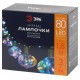 Гирлянда Лампочки мультиколор 80 micro  диодов, ЕGNIG - 80M  , 1,8 м, 10 колб 7*7 см, 3*АА, IP20  Б0051879  ЭРА