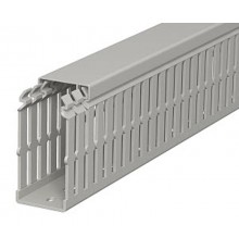 Кабель-канал перфорированный LKV N 75x37,5x2000 мм ПВХ серый RAL7030  6178422  OBO Bettermann